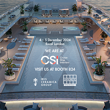 IRIS CERAMICA GROUP PARTECIPA A “CSI EUROPE” A LONDRA IN PARTNERSHIP CON LATICRETE MARINE